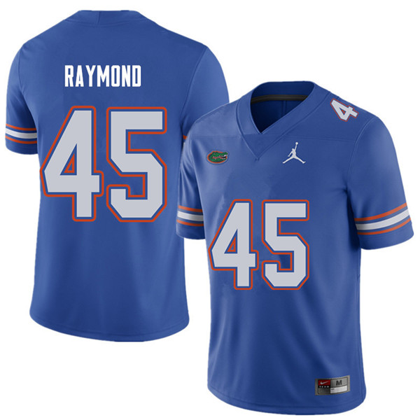 Jordan Brand Men #45 R.J. Raymond Florida Gators College Football Jerseys Sale-Royal